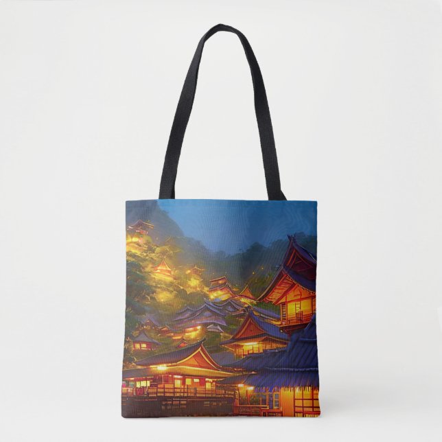 Indonesian Village Sunset  Tote Bag (Front)
