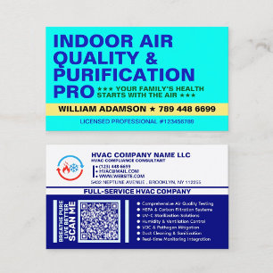 Indoor Air Quality & Purification Specialist   IAQ Business Card