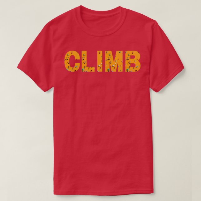 Indoor Bouldering Climbing Wall T-Shirt (Design Front)