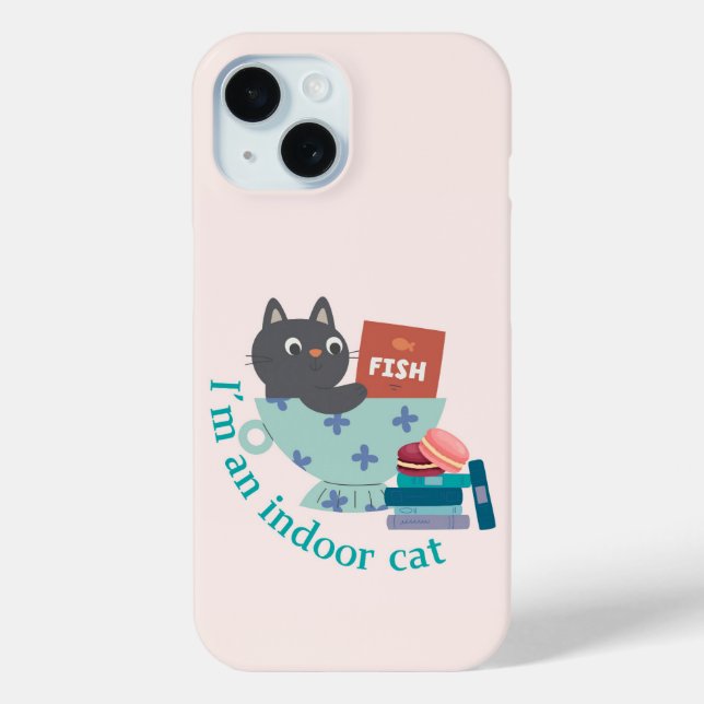   Indoor Cat Case-Mate iPhone Case (Back)