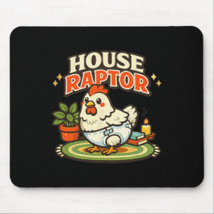 Indoor Chicken Diaper Dino Chicken Cartoon Design Mouse Pad