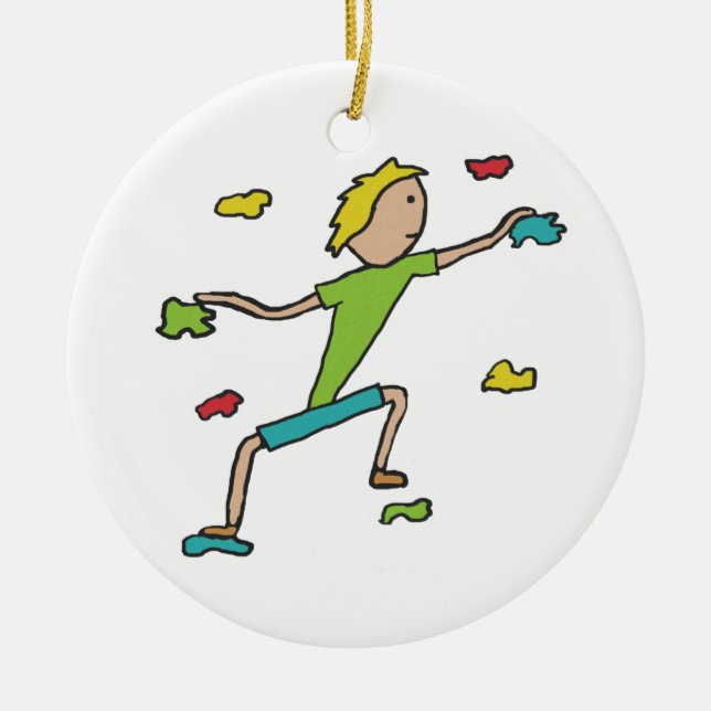 Indoor Climbing Ceramic Tree Decoration (Front)