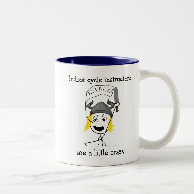 Indoor Cycling-Attack! mug (Right)