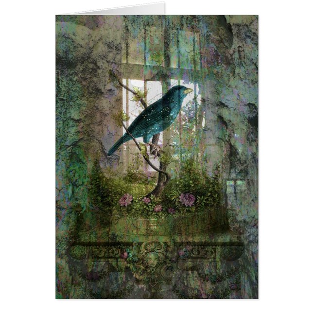 Indoor Garden with Bird (Front)