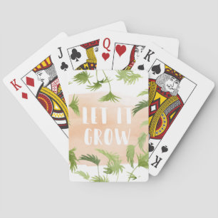 Indoor Oasis   Let it Grow Playing Cards
