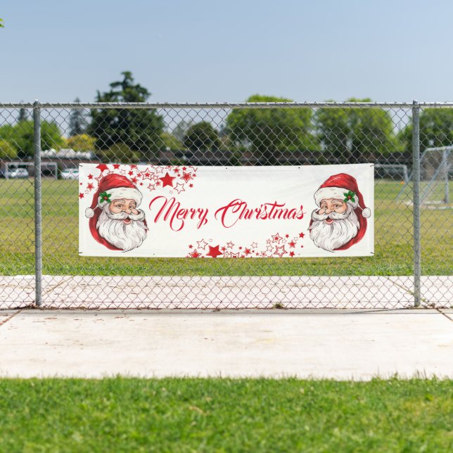 Indoor Outdoor Banner-Merry Christmas Banner (Insitu)