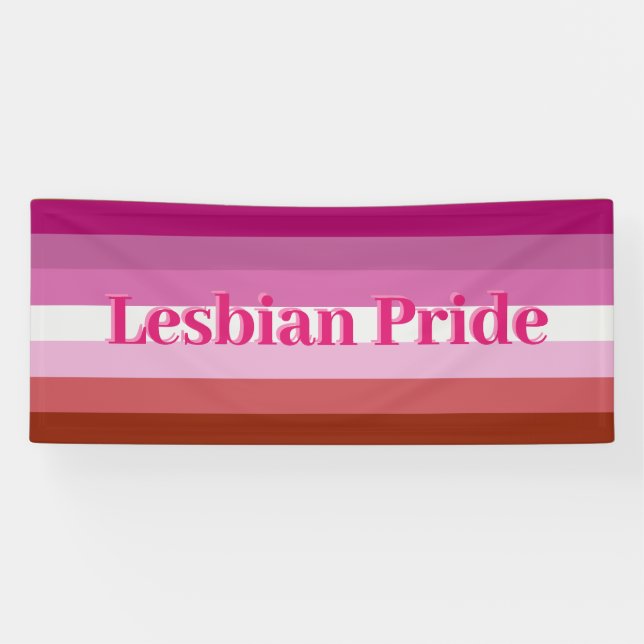 Indoor/Outdoor Banners - Lesbian Pride Flag (Horizontal)