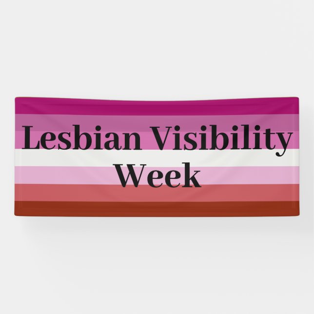 Indoor/Outdoor Banners - Lesbian Visibility Week (Horizontal)