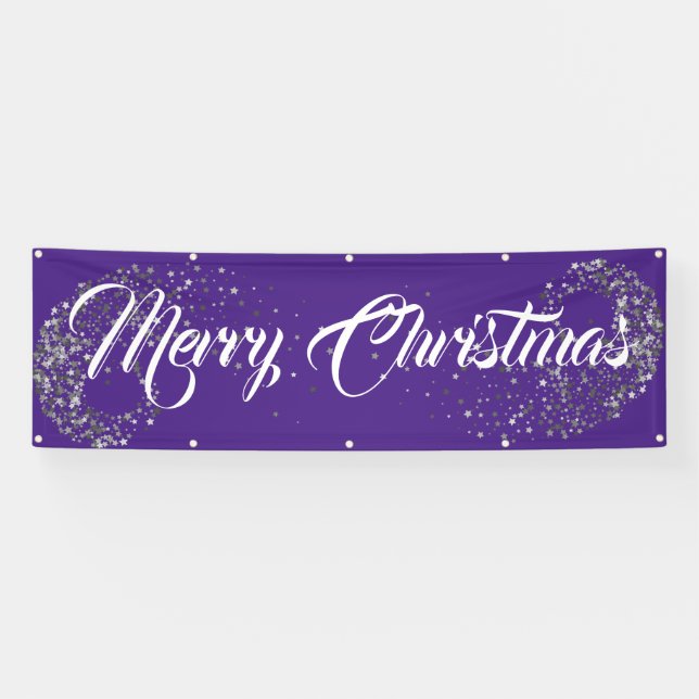 Indoor Outdoor Custom Banner-Merry Christmas Banner (Horizontal)