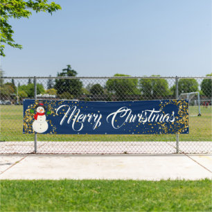 Indoor Outdoor Custom Banner-Merry Christmas Banner