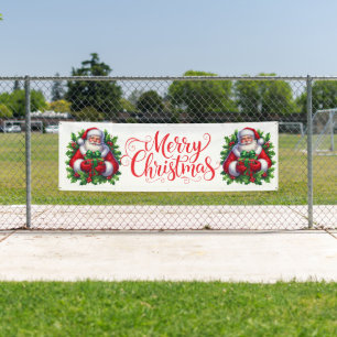 Indoor Outdoor Custom Banner-Merry Christmas Banner