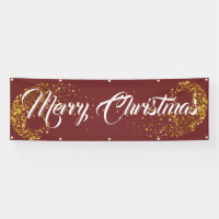 Indoor Outdoor Custom Banner-Merry Christmas