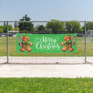 Indoor Outdoor Custom Banner-Merry Christmas Banner