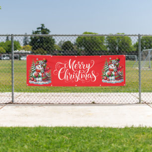 Indoor Outdoor Custom Banner-Merry Christmas Banner