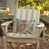 Indoor/Outdoor Owl Throw Pillow/Customisable Cushion (Chair)