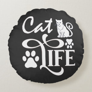 Indoor Pet Kitty Round Cushion