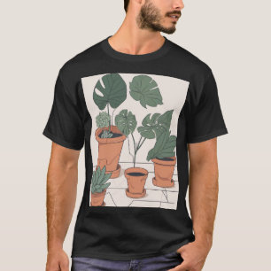 Indoor Plant Mum Garden Lover Succulent Care House T-Shirt
