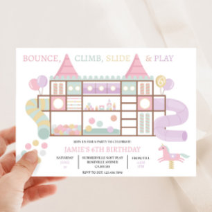 Indoor Play Centre Birthday Party Invitation