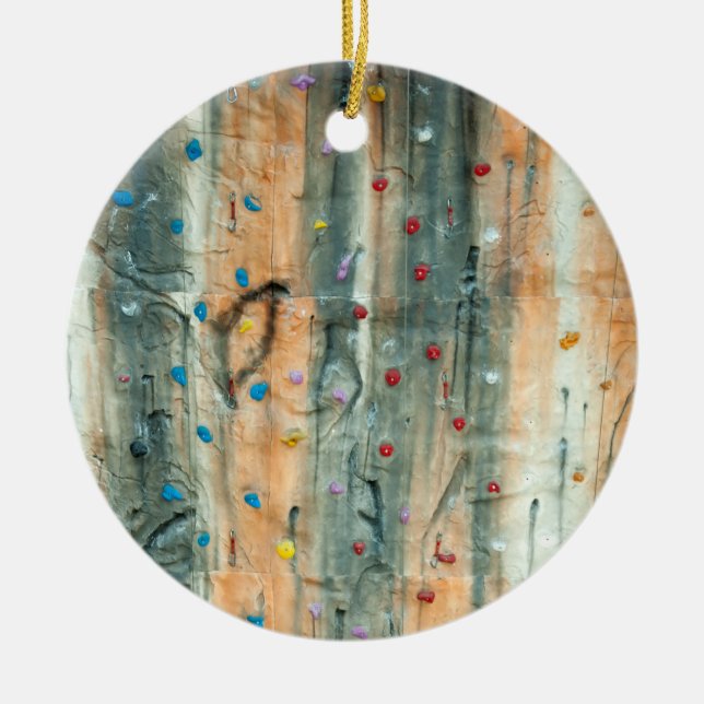 Indoor Rock Climbing Wall Ceramic Tree Decoration (Front)