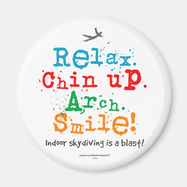 Indoor Skydiving is a Blast! Magnet (Front)