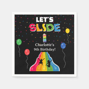 Indoor Slide Park Kids Playground Birthday Party Napkin
