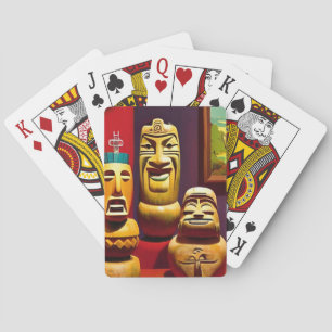 Indoor Tiki Life Ken Gauge Art Playing Cards
