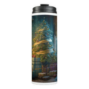 Indoors Christmas Tree Thermal Tumbler 