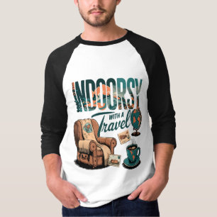 Indoorsy with Travel Twist: Ticket to Cosy Escapad T-Shirt