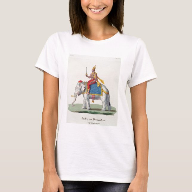Indra or Devendra, from 'L'Inde francaise...', eng T-Shirt (Front)