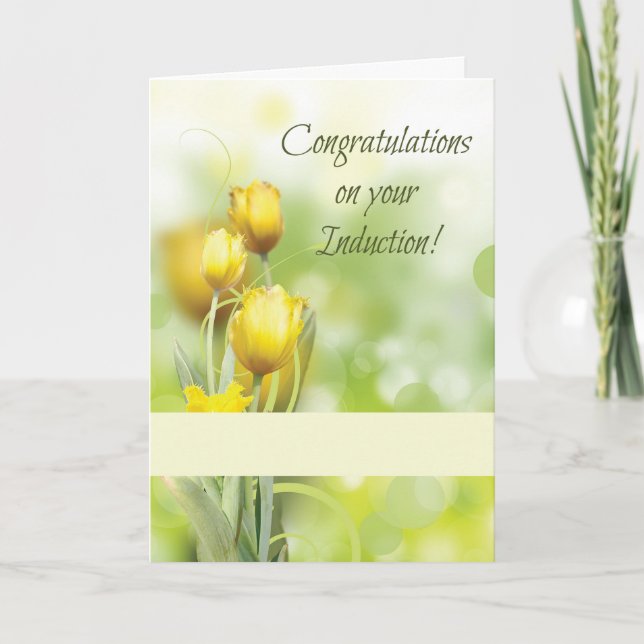Induction of Baptist Minister Congratulations Card (Front)
