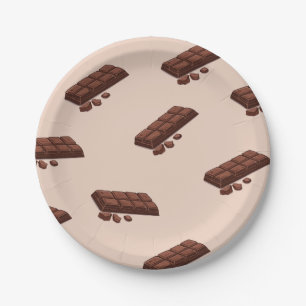 Indulge in Chocolate Bliss with Round Paper Plate