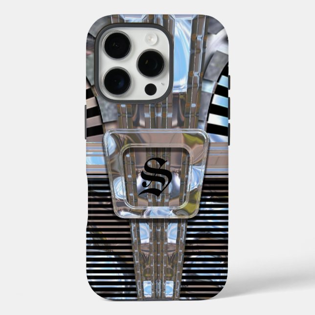 Indulgence Art Deco Monogram Case-Mate iPhone Case (Back)