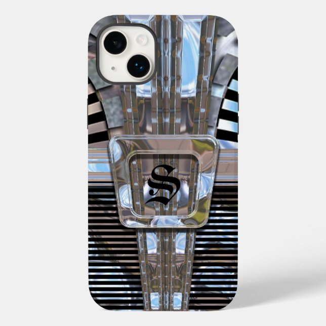 Indulgence Art Deco Monogram Case-Mate iPhone Case (Back)