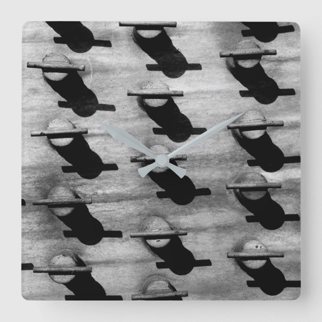Industrial Art Photograph Square Wall Clock (Front)