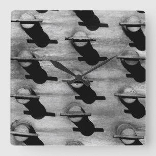 Industrial Art Photograph  Square Wall Clock