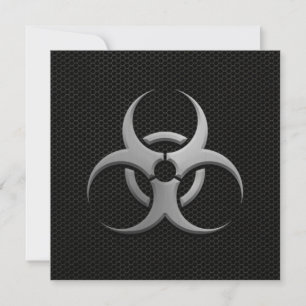 Industrial Bio Hazard Symbol with Steel Effect