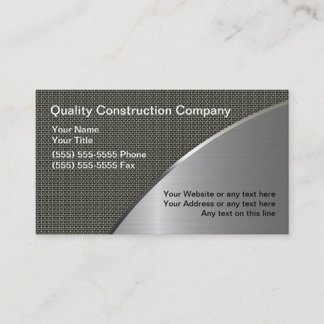 Industrial Business Cards (Front)