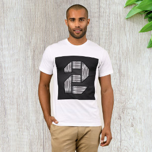 Industrial Chrome Number 2 Bold Metallic T-Shirt