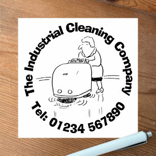 Industrial Cleaners & Cleaning. Rubber Stamp
