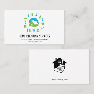 Industrial Cleaning Equipment Home Services Business Card