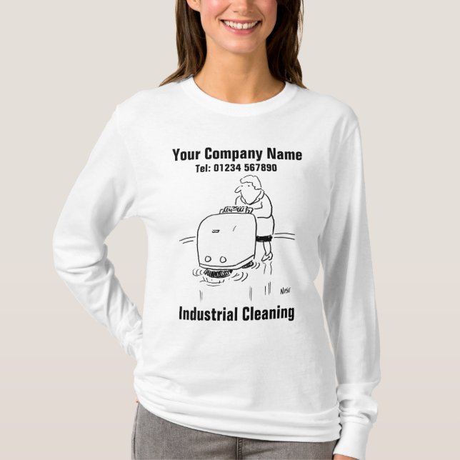 Industrial Cleaning or Commercial Cleaning T-Shirt (Front)