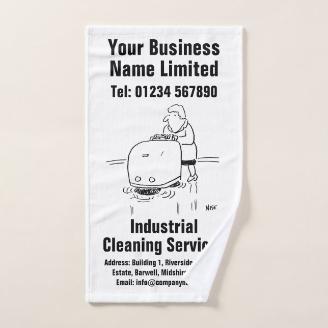Industrial Cleaning Services Design Hand Towel (Hand Towel)