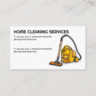 Industrial Cleaning Vacuum Business Card