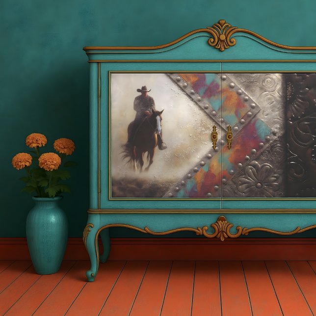 Industrial Cowboy Decoupage Tissue Paper (Creator Uploaded)