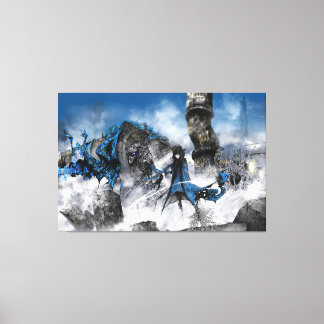 industrial easy art - sci-fi landscape canvas print