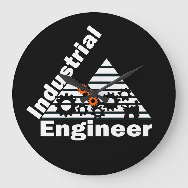 industrial engineer large clock (Front)