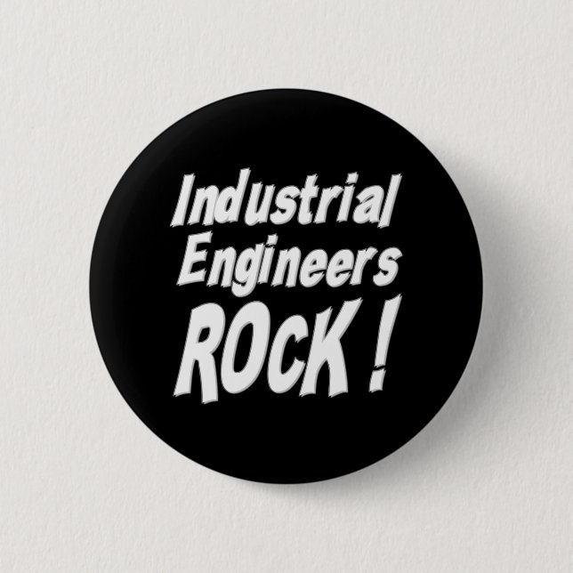 Industrial Engineers Rock! Button (Front)