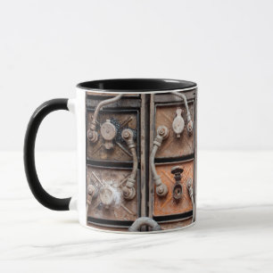 Industrial equipment in abandoned mine in Butte Mug