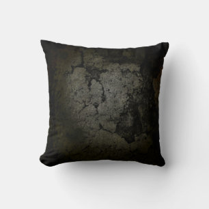 Industrial Faux Stone Dark Grunge Cushion