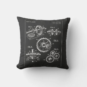 Industrial Gears Blueprint design Cushion